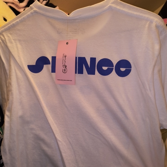 SHINee Kpop Korean Band Coconuts by Matisse White and Purple Graphic Tee - Picture 2 of 3